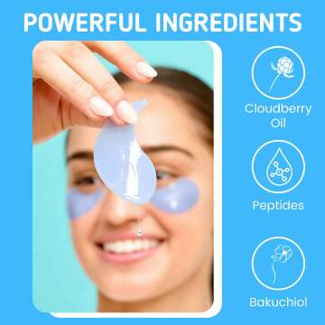 Cooling Under Eye Mask Patches with Peptides – 5 Pairs