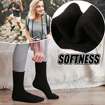 EBMORE Wool Socks - Cozy Warm Thermal Socks for Women