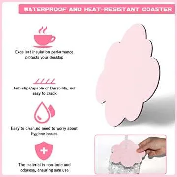 Ergonomic MANBASNAKE Cloud Wrist Support & Coaster Set