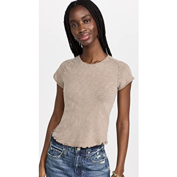 Free People Women's Be My Baby Tee - 100% Cotton Comfort