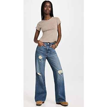 Free People Women's Be My Baby Tee - 100% Cotton Comfort