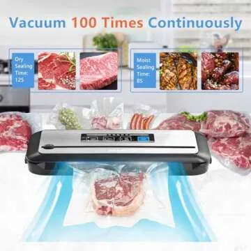 Inkbird Vacuum Sealer Machine with Starter Kit, Automatic PowerVac Air Sealing Machine for Food Pres...