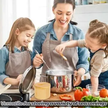 Loscarol Bamboo Salt Box Set with Spoon for Cooks