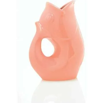 Colorful Coral Gurgle Pots 42oz Fish Design