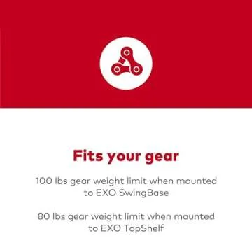 Yakima EXO GearLocker Car Cargo Carrier, Hard Top Shell Box for EXO SwingBase System,