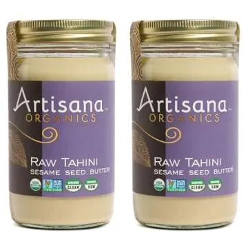 Artisana Organics Raw Tahini Sesame Seed Butter, 2 Pack - Pure, Healthy, Vegan