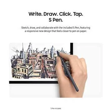 SAMSUNG Galaxy Tab S7 FE 12.4” 64GB WiFi Android Tablet, Large Screen, S Pen Included, Multi Device Connectivity, Long Lasting Battery, US Version, 2021, Mystic Black