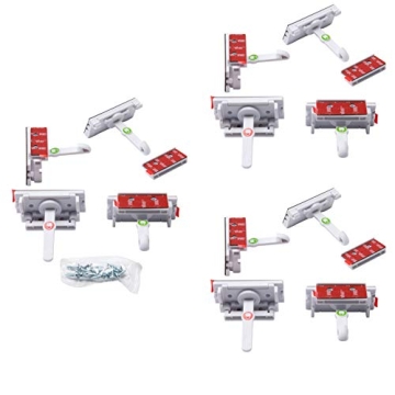 Safety 1st Adhesive Cabinet Latch Set for Child Safety