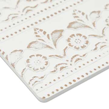 Stylish Set of 6 Wooden Coasters with Holder for Drinks