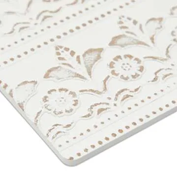 Stylish Set of 6 Wooden Coasters with Holder for Drinks