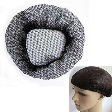 6Pcs Hairnets Reusable Hair Nets for Food Service or Sleeping, No Knot and Latex Free Elastic Edge M...