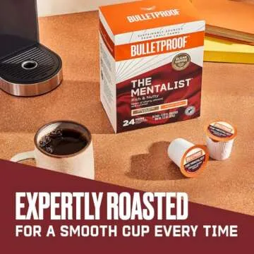 Bulletproof The Mentalist Medium-Dark Roast Coffee Pods, 24 Count