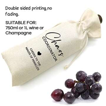 Socive Chaos Coordinator Wine Bag - Fun Eco-Friendly Gift