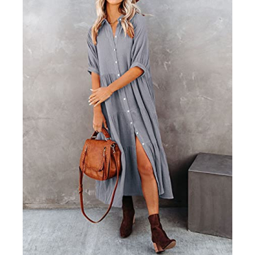 Stylish R.Vivimos Casual Midi Dress for Summer Comfort