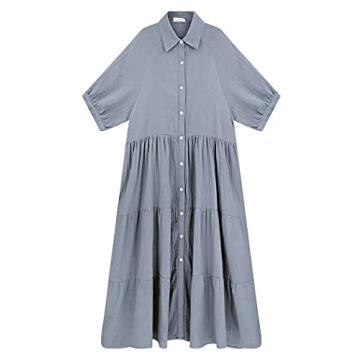 Stylish R.Vivimos Casual Midi Dress for Summer Comfort