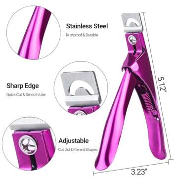 MelodySusie Acrylic Nail Clippers: Adjustable, Professional Grade