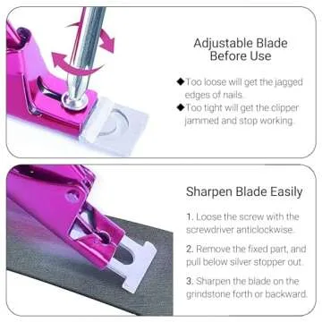 MelodySusie Acrylic Nail Clippers: Adjustable, Professional Grade