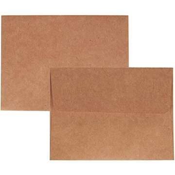 A2 Kraft Envelopes for Cards and Invitations (Brown, 5.7 x 4.3 In, 100 Pack)