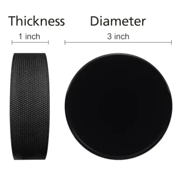 Faswin 18 Pack NHL Official Ice Hockey Pucks with Mesh Bags