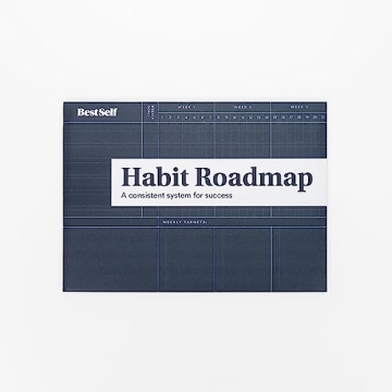 BestSelf Co. 13-Week Habit Roadmap - Ultimate Goal Tracker & Planner