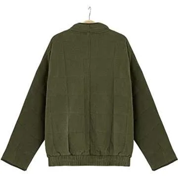 Wefebi Women's Stylish Dolman Quilted Puffer Jacket