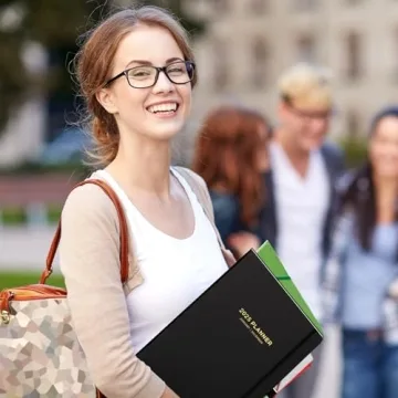 Stylish 2025 Planner with Hard Cover and Tabs