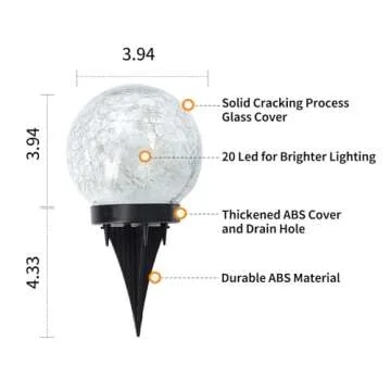 Brighten Your Outdoor Space with JKIMK Solar Globe Lights