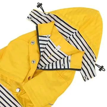 HDE Waterproof Dog Raincoat with Hood for All Sizes