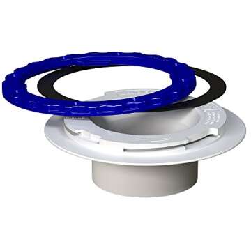 Culwell P43 Floor Protecting Toilet Flange, 4" x 3"