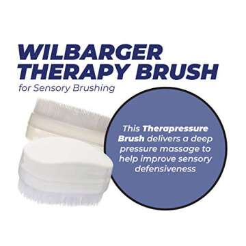 Wilbarger Therapy Brush, 2 Pack – Therapressure Brush for Occupational Therapy for Sensory Brushin...