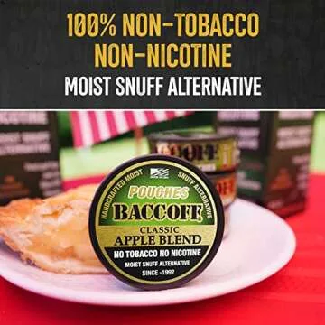 BaccOff Classic Apple Blend Pouches - Tobacco Free Snuff Alternative