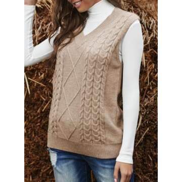 Stylish EVALESS Sleeveless Sweater Vest for Women