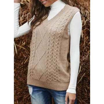 Stylish EVALESS Sleeveless Sweater Vest for Women