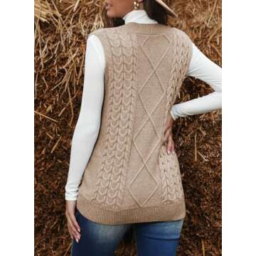 Stylish EVALESS Sleeveless Sweater Vest for Women