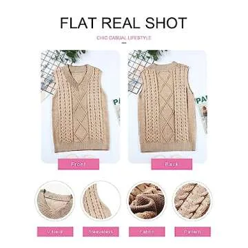 Stylish EVALESS Sleeveless Sweater Vest for Women
