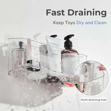 CQUNM Bath Toy Storage Holder for Bathtub Essentials