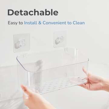 CQUNM Bath Toy Storage Holder for Bathtub Essentials