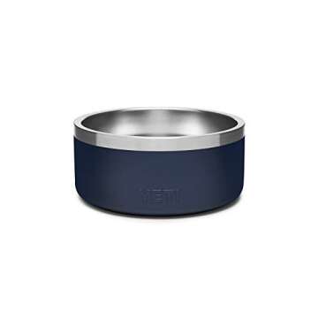 YETI Boomer 4, Stainless Steel, Non-Slip Dog Bowl, Holds 32 Ounces, Navy