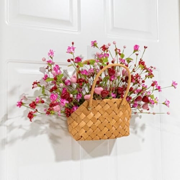 LLZLL Valentines Day Decorations 12 Pack Valentines Day Flowers Artificial Valentines Day Picks with Red and Pink Heart for Valentine's Day Anniversary Wedding Ornaments