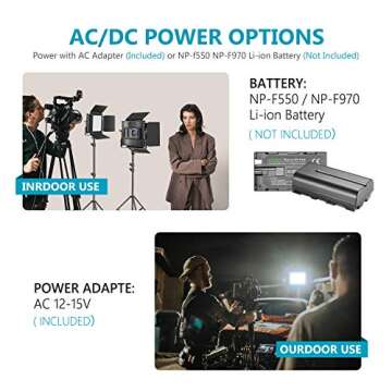 Neewer 2 Packs Advanced 2.4G 660 LED Video Light with Softbox Kit, Dimmable Bi-Color LED Panel with 2.4G Wireless Remote, LCD Screen, Softbox Diffuser and Light Stand for Portrait Product Photography