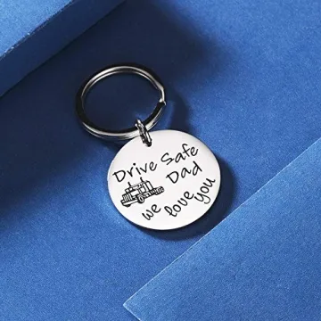 Truck Driver Keychain - Gift for Dad and Truckers