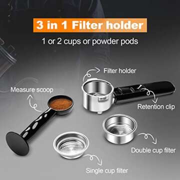 High-Performance Espresso Machine for Home Coffee Enthusiasts