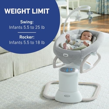 Graco Soothe My Way Swing & Rocker for Happy Babies