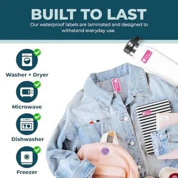 Personalized Bunny Badges Name Labels - 130 Durable Labels