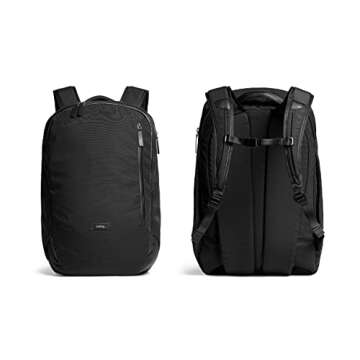 Bellroy Transit Backpack (Carry-on Travel Backpack, Generous 28 Liter Capacity, Water-resistant Woven Fabric, Quick Access 15" Laptop Compartment) - Black
