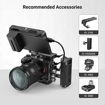 SmallRig Camera Half Cage for Sony Alpha 7R V/Alpha 7 IV/Alpha 7S III/Alpha 1/Alpha 7R IV - 3639