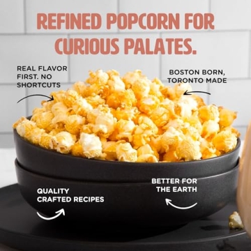 Eatable Top Shelf Trio: Pack of 3 (4.4 Oz) Non-GMO Gourmet Caramel Popcorn Bags - Whiskey, Rosé, Tequila Infused Caramel Popcorn | Healthy Snacks | Gluten Free Snacks | Sugar Free Snacks | Made in Canada. 125g (Pack of 3)