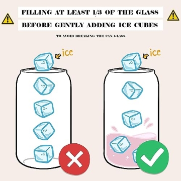 Iced Coffee Glass Cup with Bamboo Lid and Straw for Moms