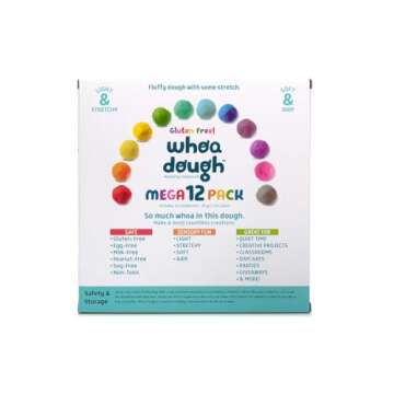Chuckle & Roar - Whoa Dough Mega 12 Pack - Tactile Kids Dough - Fun Arts and Crafts Time for Prescho...