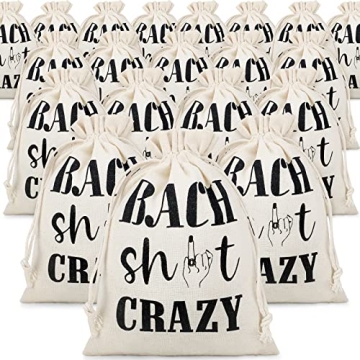 20 Pack Drawstring Bags for Bachelor and Bachelorette Party Wedding Party Survival Bag Bachelorette ...